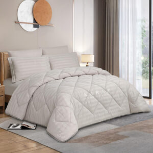 greige comforter set king size 6 pieces