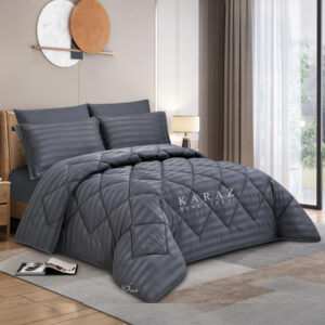 dark gray comforter set king size 6 pieces