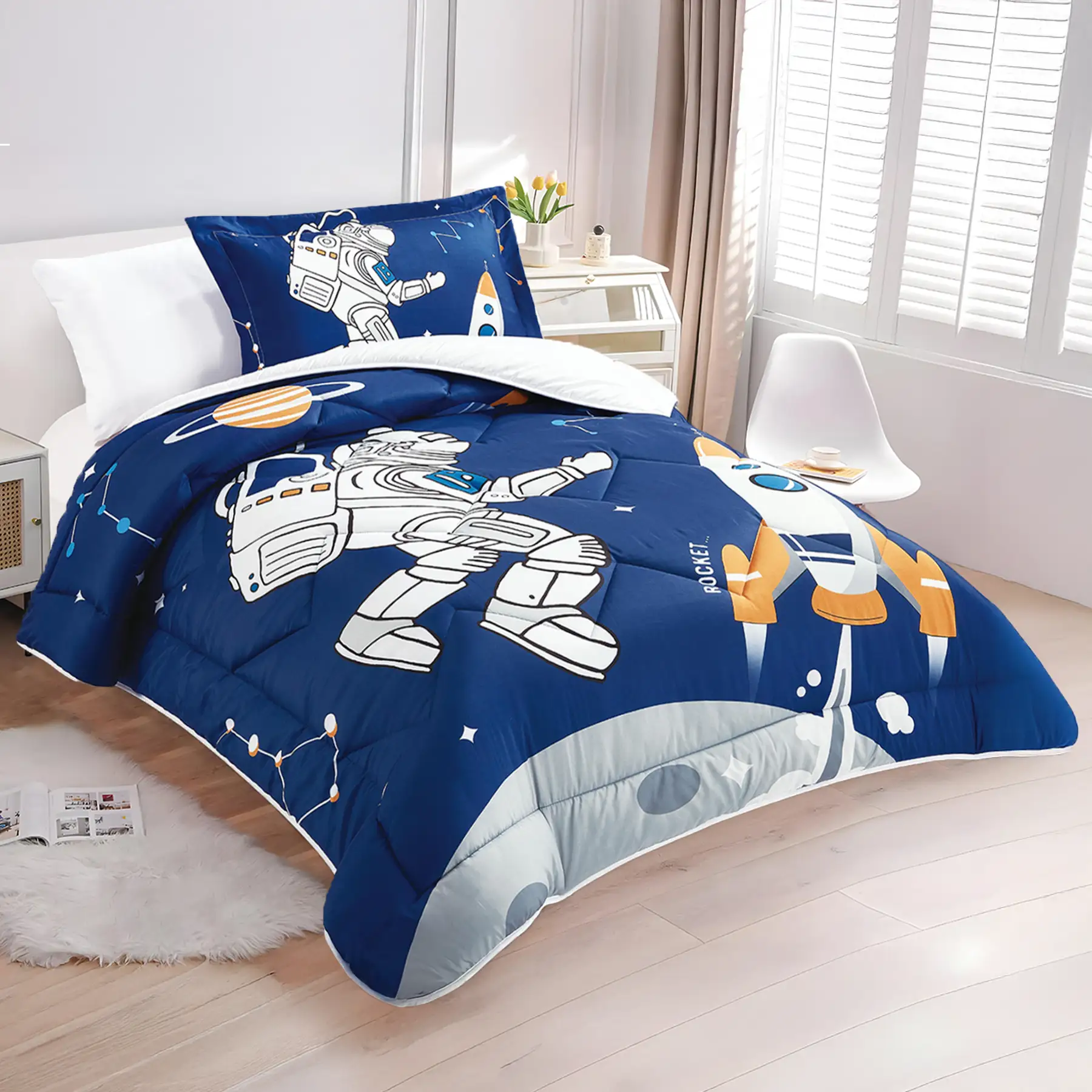 retro comforter set twin size 4 pieces