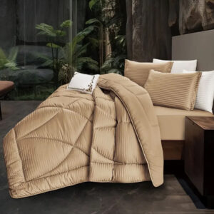 new manilla comforter set king size 7 pieces honey beige