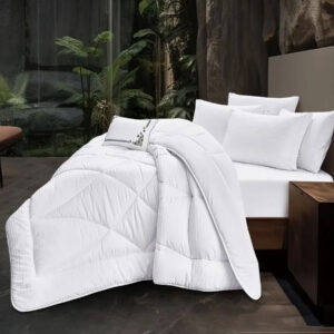 new manilla comforter set king size 7 pieces white