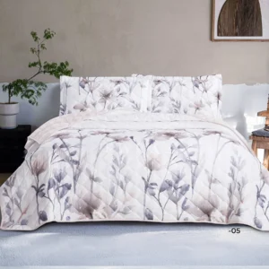 salerno printed comforter set king size 3 pieces