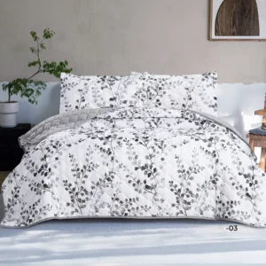 salerno printed comforter set king size 3 pieces