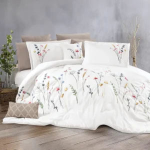 zumurud Embroidered comforter set king size 12 pieces