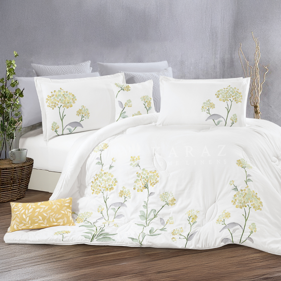 zumurud Embroidered comforter set king size 12 pieces