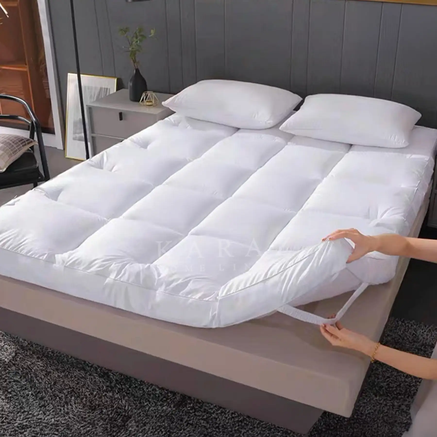 KARAZ 8cm Microfiber Mattress Topper - Image 5
