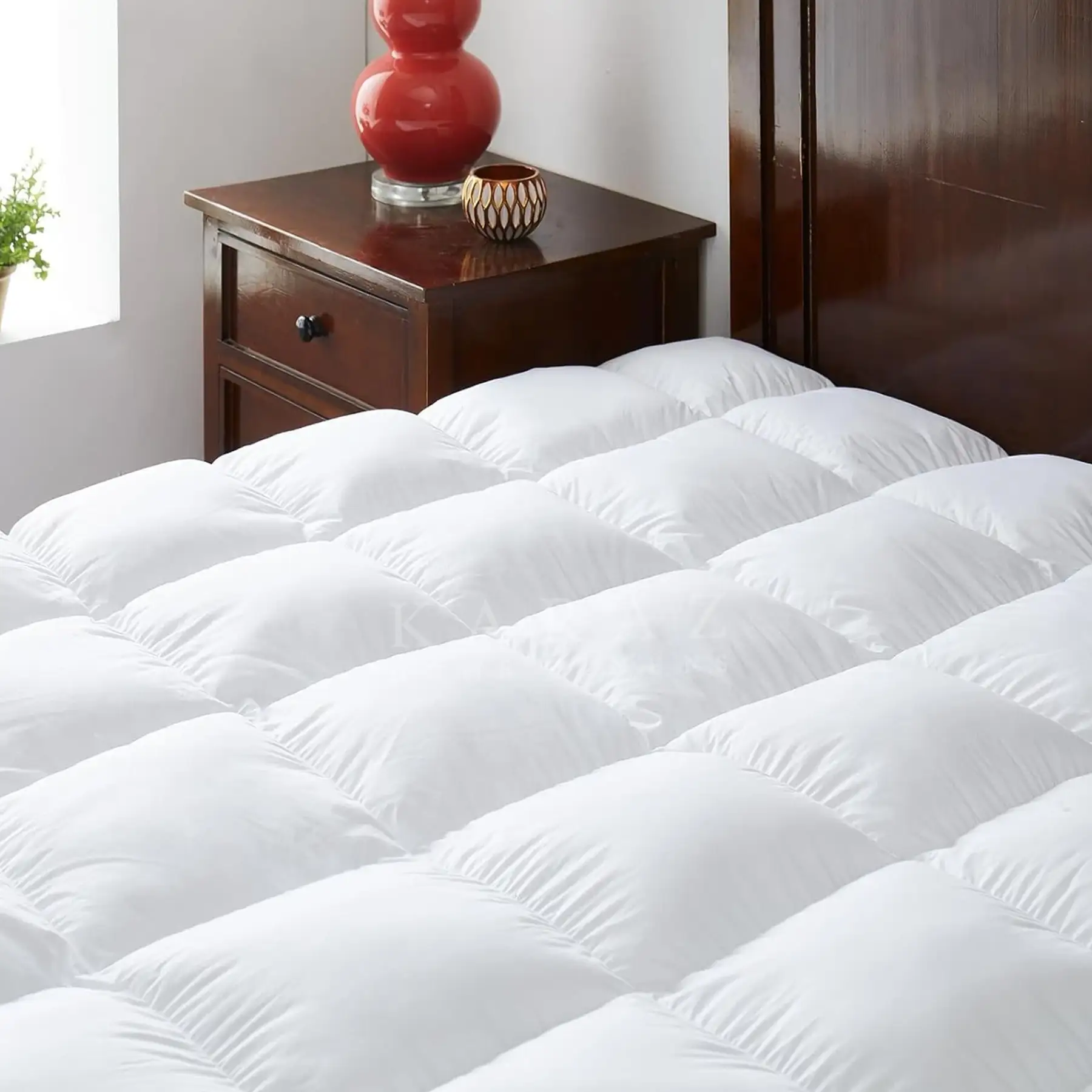 KARAZ 8cm Microfiber Mattress Topper - Image 3