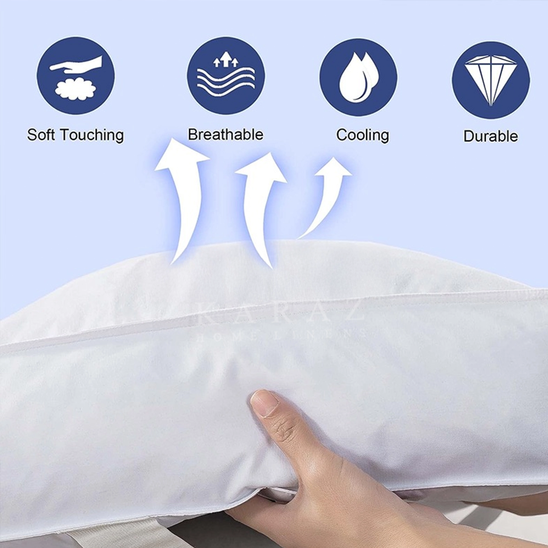 KARAZ 8cm Microfiber Mattress Topper - Image 2