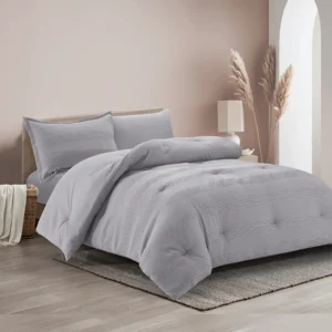 whisper duvet cover set gray