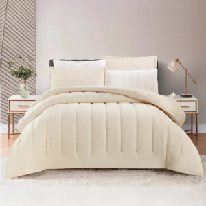 King Size Winter Comforter Set 6 PCS ,Creamy