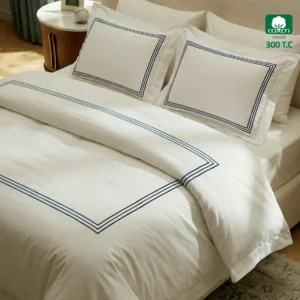 Duvet Cover Super King Size 6 PCS Set 300 TC , Navy Blue