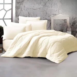 King Size Winter Comforter Set 6 PCS, Creamy