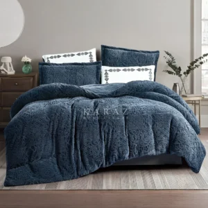 King Size Winter Comforter Set 6 PCS,Blue
