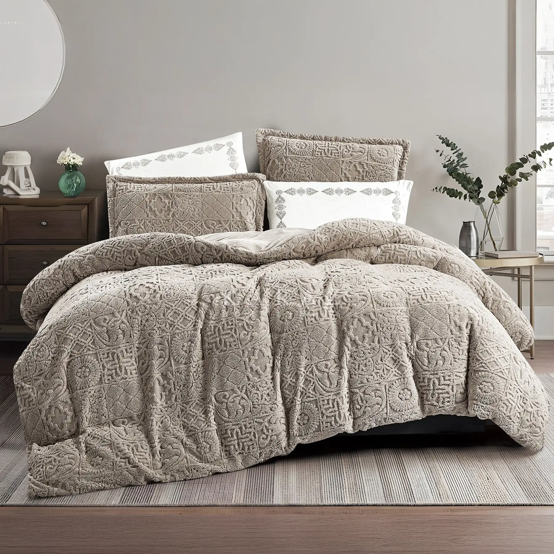 King Size Winter Comforter Set 6 PCS,kali