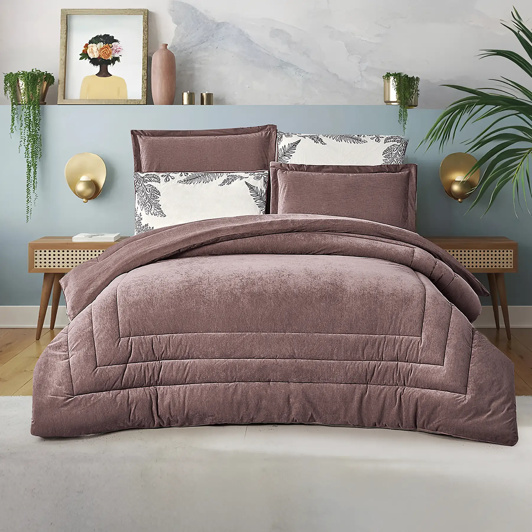 King Size Winter Comforter Set 6 PCS , Somo