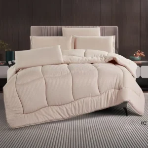 Twin Size Comforter Set 4 PCS , Beige