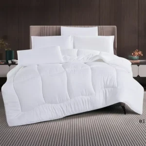 King Size Comforter Set 6 PCS , White