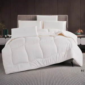 King Size Comforter Set 6 PCS , Off White