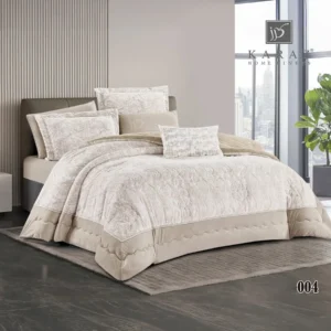 King Size Winter Comforter Set 7 PCS,Greige