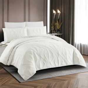 King Size Winter Comforter Set 6 PCS , White