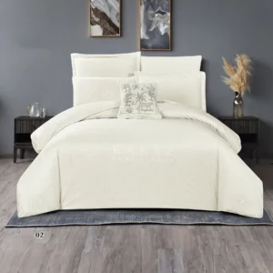 King Size Winter Comforter Set 7 PCS, Off-White