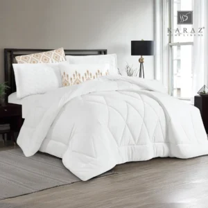King Size Winter Comforter Set 6 PCS,white