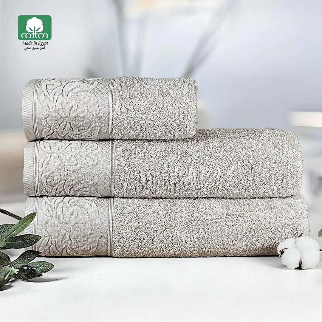 Jacquard-K1 Egyptian Cotton Towel (Silver)