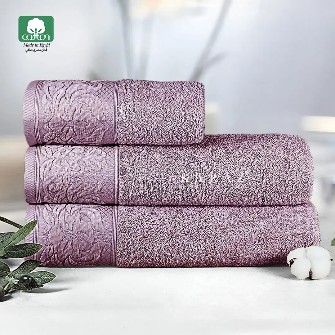Jacquard-K1 Egyptian Cotton Towel (Mauve)