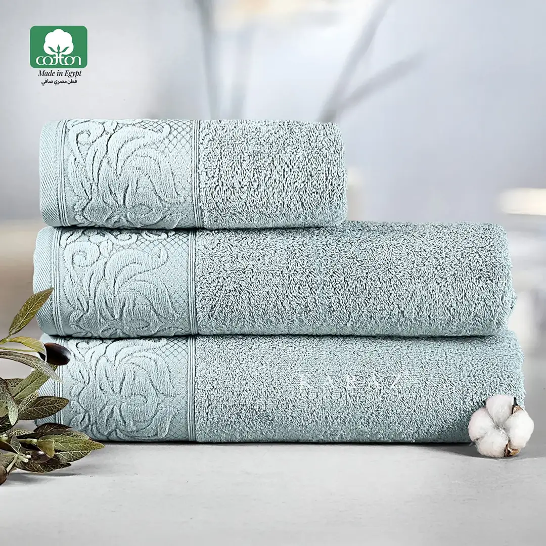 Jacquard-K1 Egyptian Cotton Towel (Turquoise)
