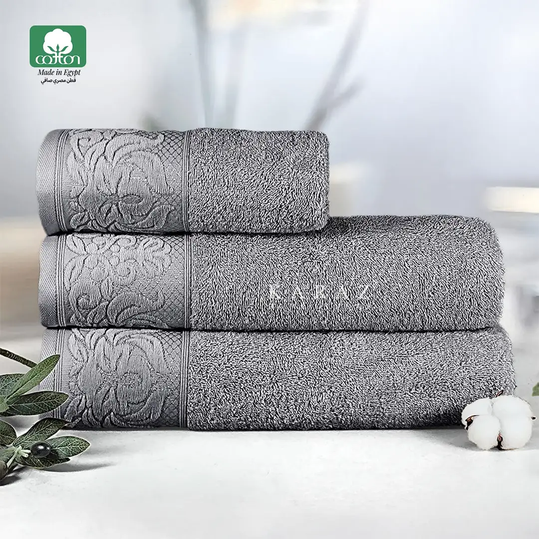 Jacquard-K1 Egyptian Cotton Towel (Gray)