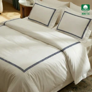 Duvet Cover Super King Size 6 PCS Set 300 TC , Navy Blue