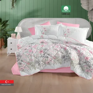 ANGOLA 100% Cotton King Size Comforter Set 6 PCS