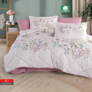BAHARI Cotton 100% King Size Comforter Set 6 PCS