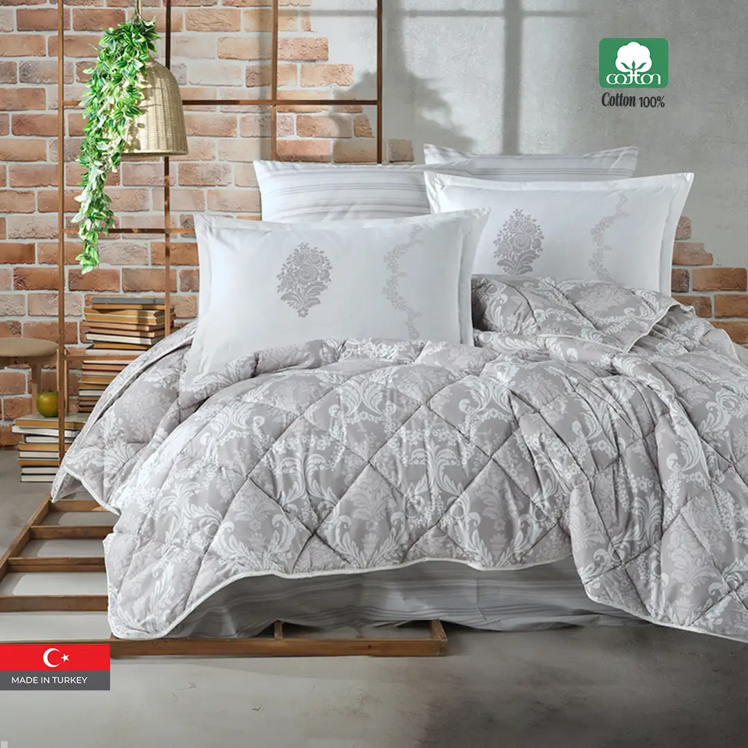 FIORITA 100% Cotton King Size Comforter Set 6 PCS