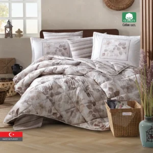 SEMERAN 100% Cotton King Size Comforter Set 6 PCS