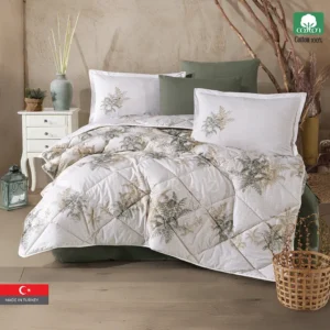 VIRELE 100% Cotton King Size Comforter Set 6 PCS