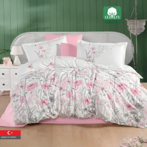 ANGOLA 100% Cotton Duvet Cover Queen Size 4 PCS Set