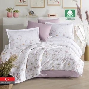 VESSAN 100% Cotton King Size Comforter Set 6 PCS