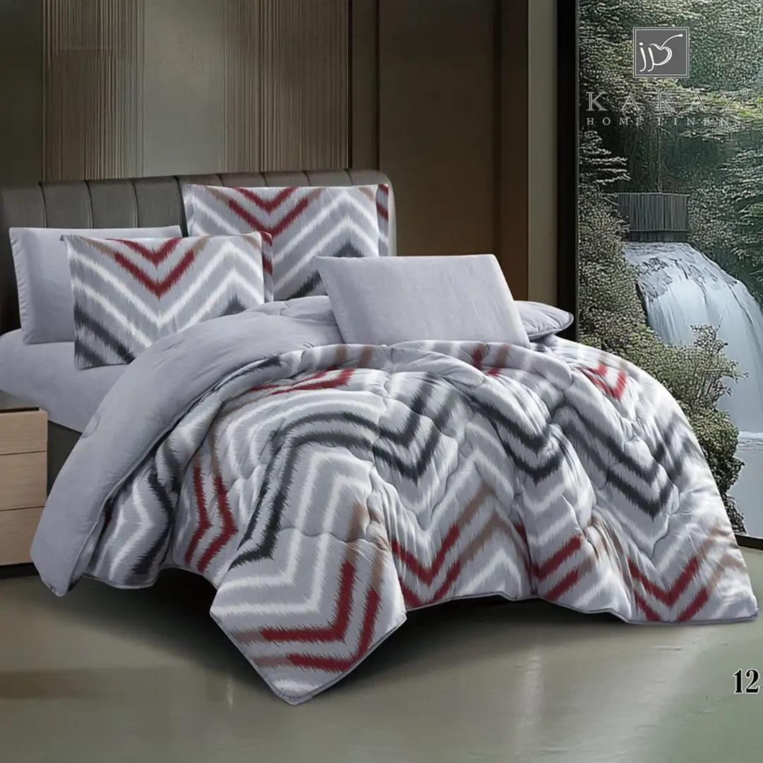LIAN Twin Size Summer Comforter Set 4 PCS