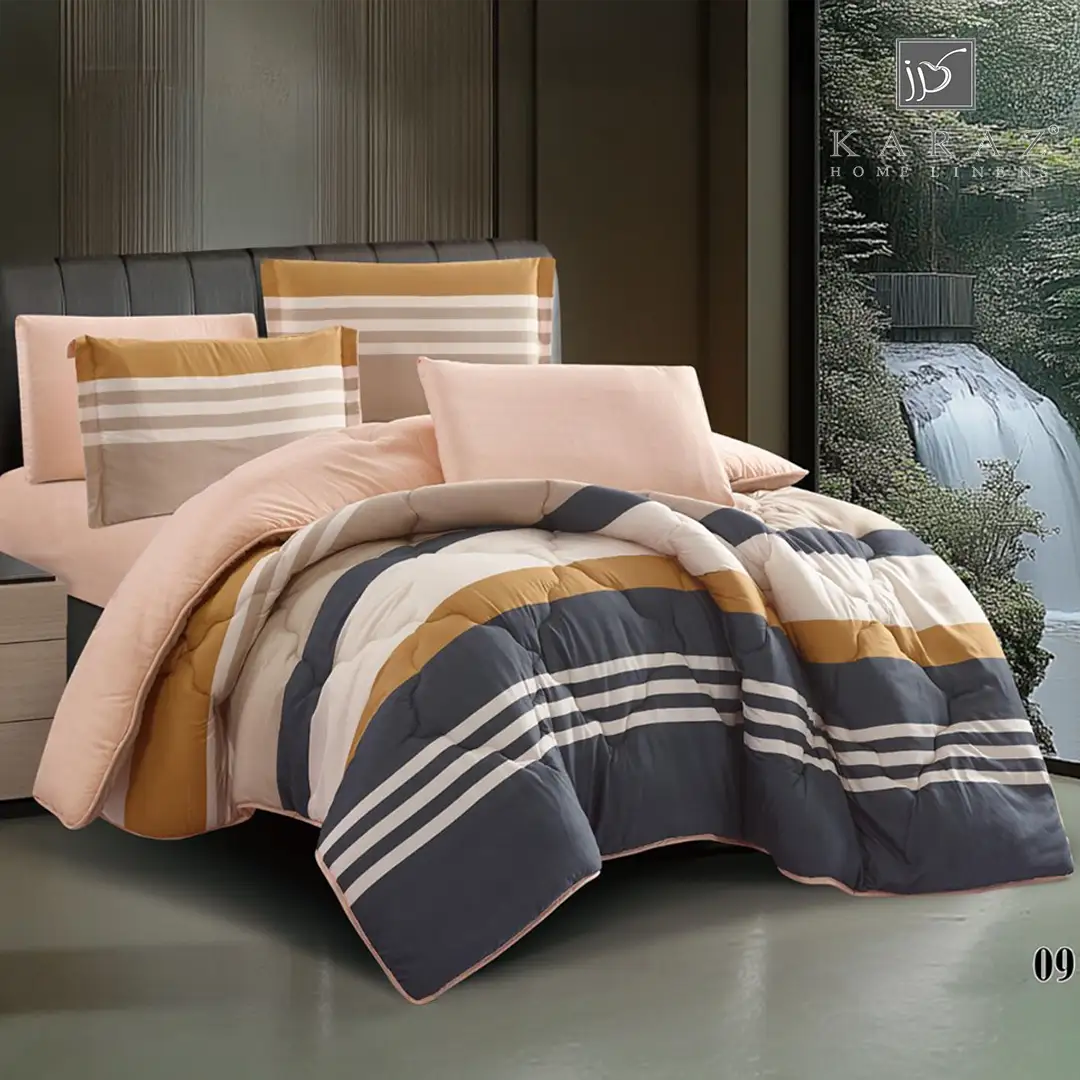 LIAN Twin Size Summer Comforter Set 4 PCS-09