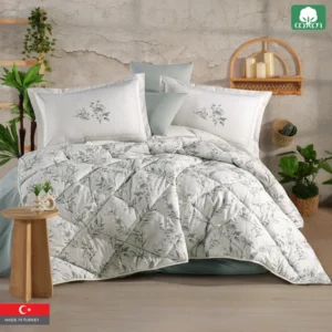 BLOOMERA 100% Cotton King Size Comforter Set 6 PCS