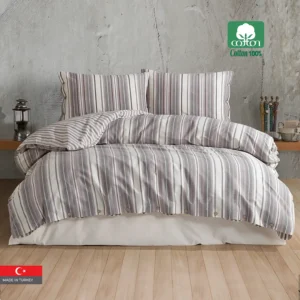 RUNE 100% Cotton Duvet Cover Queen Size 4 PCS Set